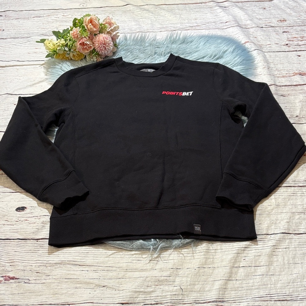 New Era Black Points Bet Crewneck Men's Sweater sz M